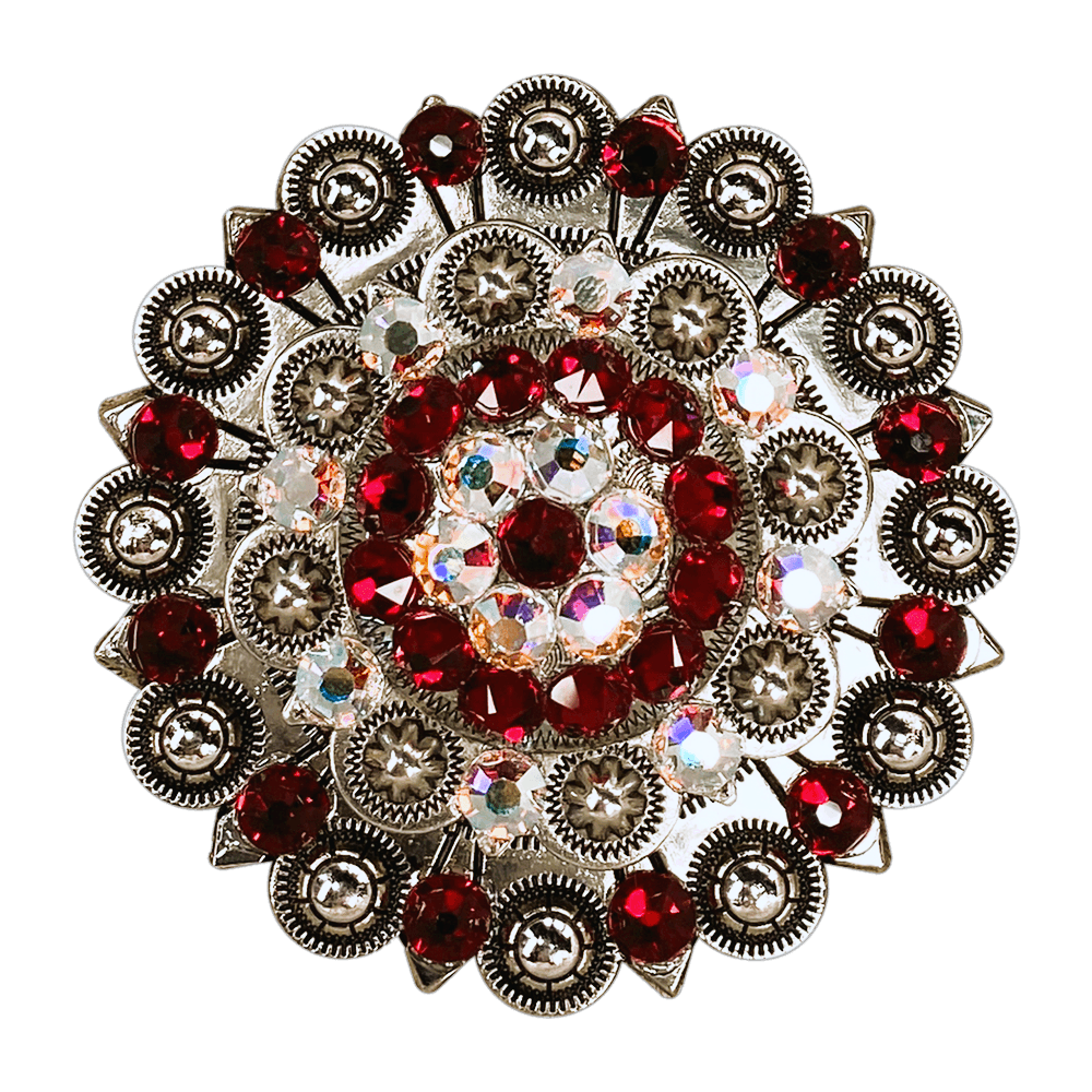 Red &amp; AB Antique Silver Berry Jacket European Crystal