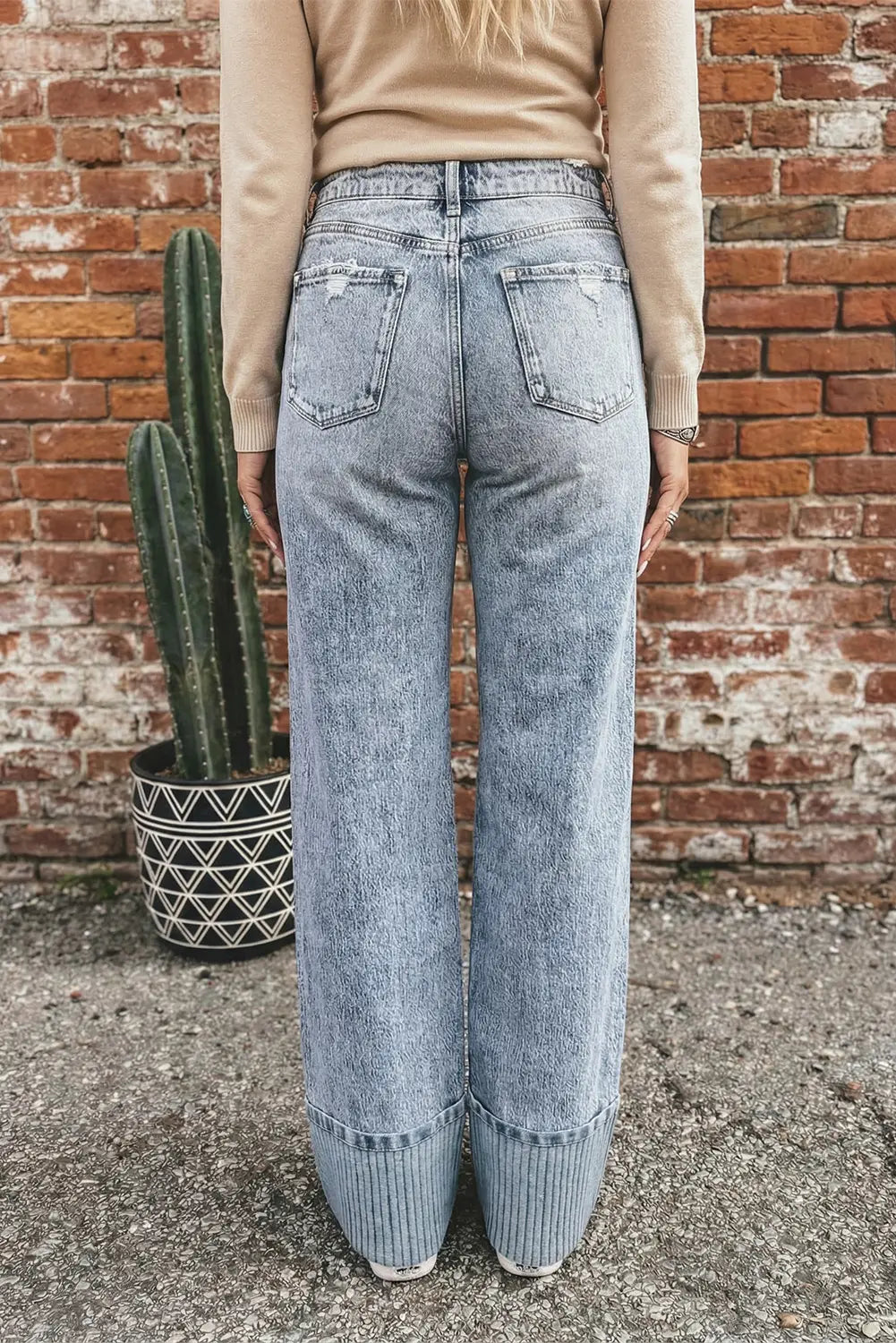 ASHLEIGH STRIPED CUFFED | JEANS