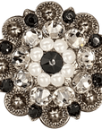 ANTIQUE SILVER JET - PEARL - CLEAR