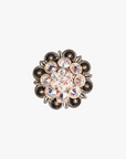 Antique Silver AB Crystal Conchos - Sizes from 1"- 3" and Buckles