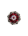 Antique Silver Ruby, AB Crystal Conchos - Sizes from 1"- 3" and Buckles