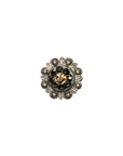 Antique Silver Champagne, Jet Crystal Conchos - Sizes from 1"- 3" and Buckles