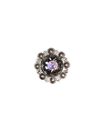 Antique Silver Jet, AB Crystal Conchos - Sizes from 1"- 3" and Buckles