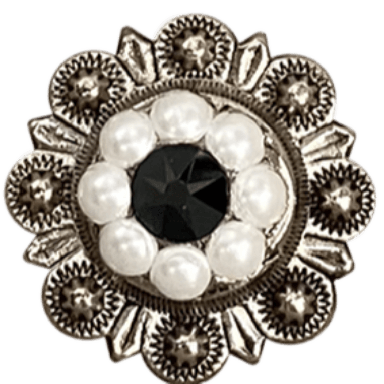 ANTIQUE SILVER JET - PEARL - CLEAR