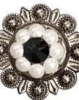 ANTIQUE SILVER JET - PEARL - CLEAR
