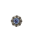 Antique Silver Light Sapphire, Clear, and Lilac Crystal Conchos - Sizes from 1"- 3" and Buckles