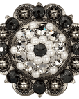 ANTIQUE SILVER JET - PEARL - CLEAR