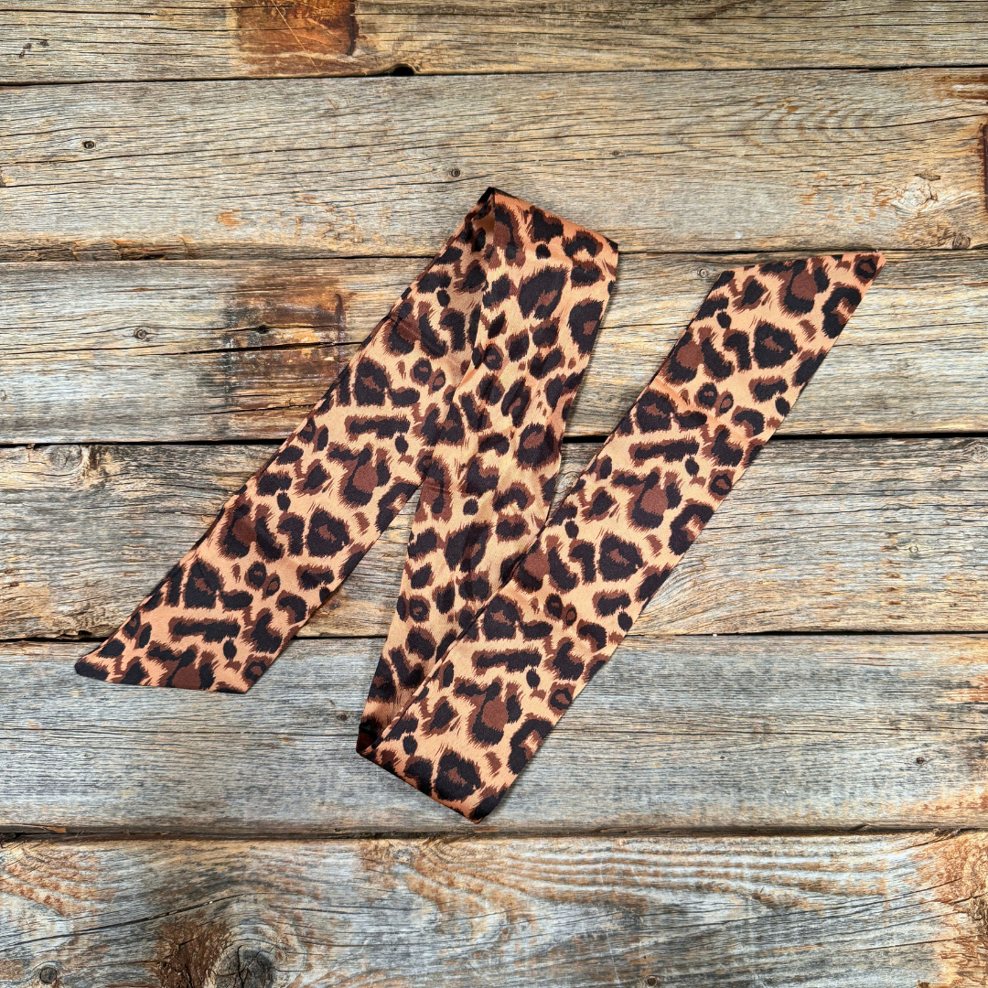 Brown and Black Western Skinny Mini Wild Rag Scarf / Cowgirl Necktie 