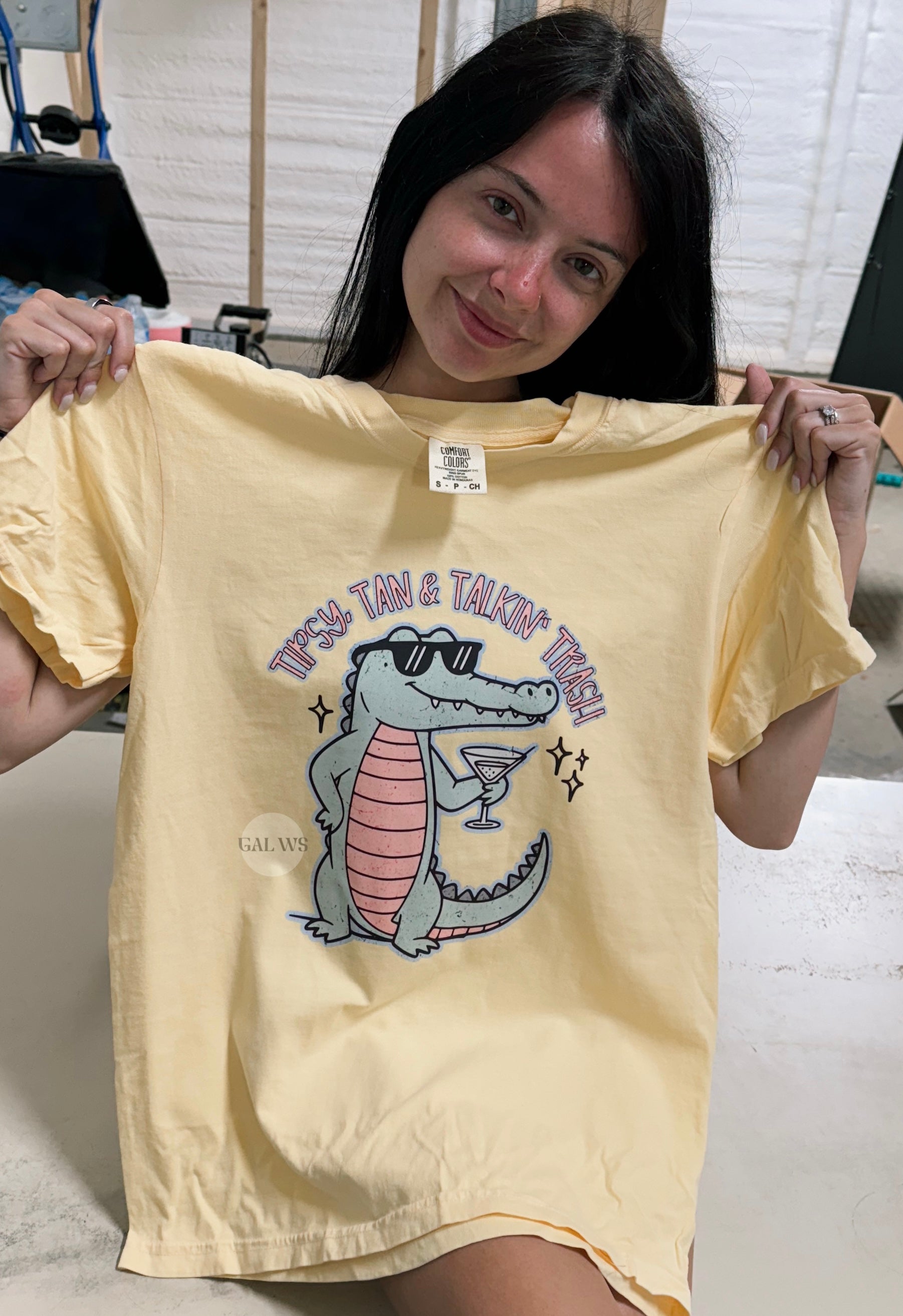 tan, tipsy, &amp; talking trash tee or sweatshirt