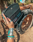 The Elva (Black Leather) Wallet a Haute Southern Hyde by Beth Marie Exclusive