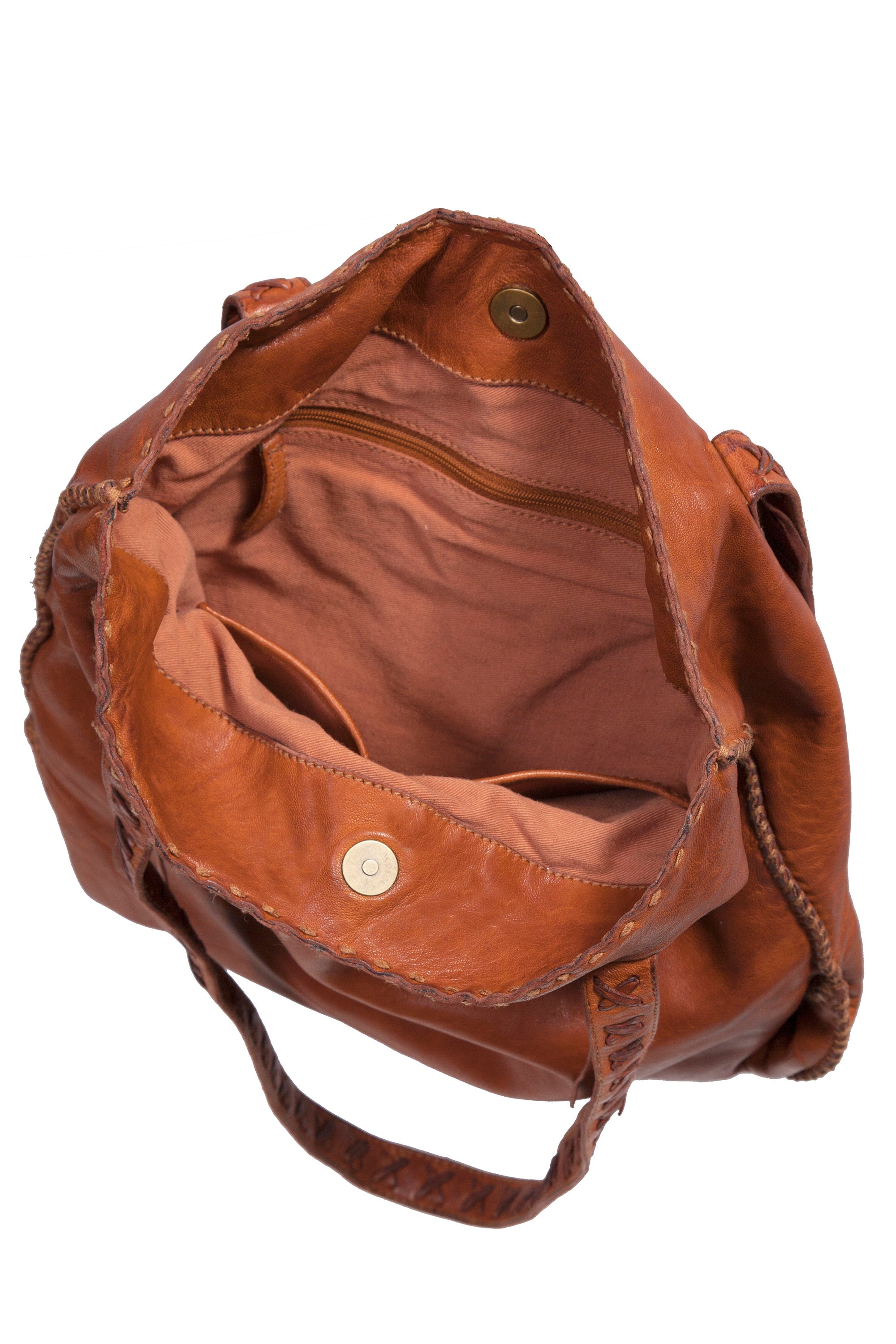 Lace Cognac Handbag - B181