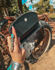 The Elva (Black Leather) Wallet a Haute Southern Hyde by Beth Marie Exclusive