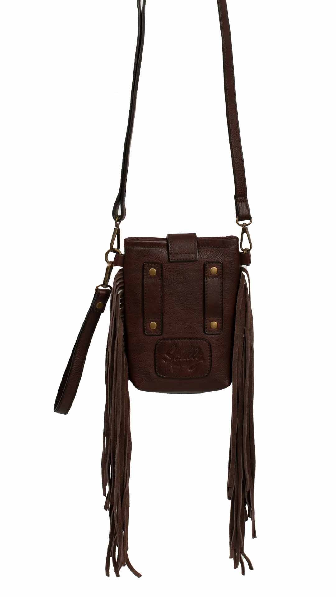 Scully Leather Ladies Handbag Small Fringe