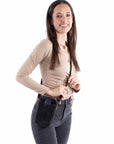 Ladies Zip Handbag - B375