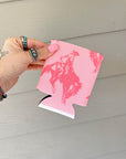 Pink Cowboy Koozie (2 sizes)
