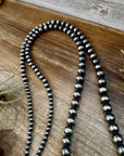 NFR Collection Necklace – Graduated Sterling Silver Pearls 6mm to 16mm 51”