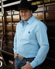 BABY BLUE MEN'S BREEZE PERFORMANCE SHIRT