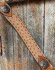 Ranchy Roughout Browband & Breastcollar Tack Set 