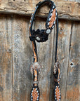 Classic Black and Clear Browband/One Ear Tack Set  