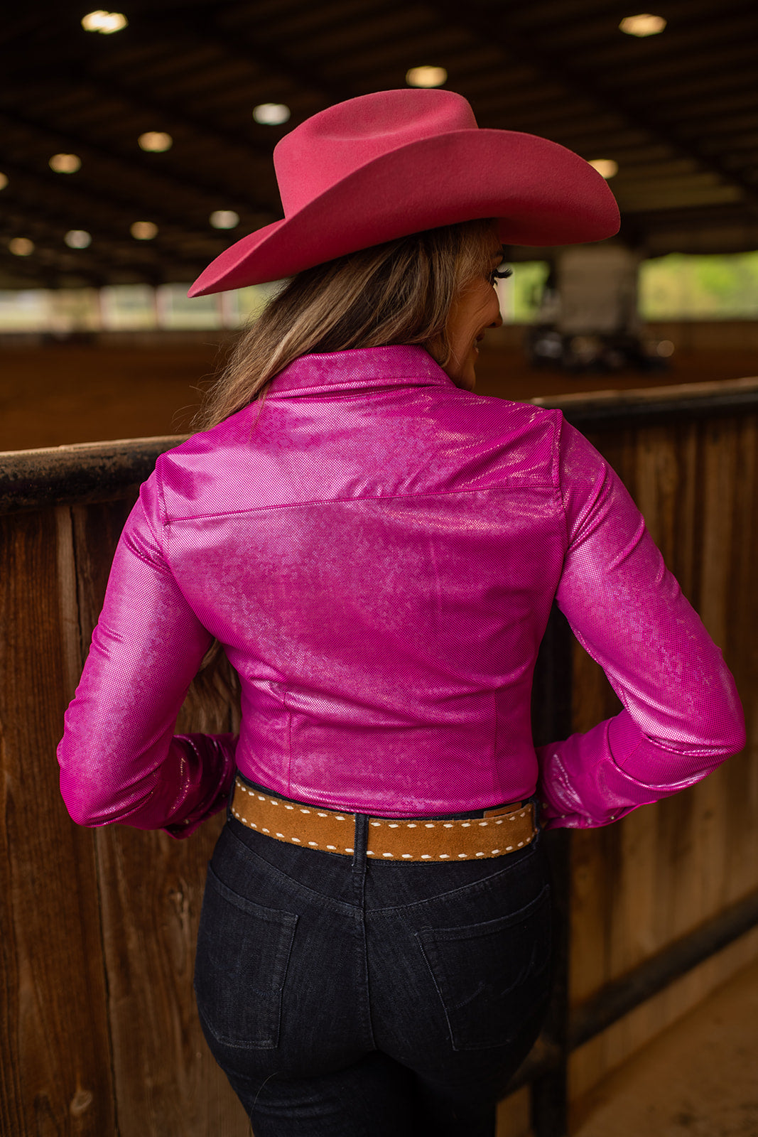 BERRY SPARKLE PERFORMANCE RODEO SHIRT