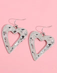 Hollowed Heart Shape Earrings