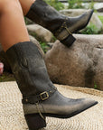 Western Distressed Boots