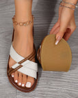 Criss Cross Flat Slippers