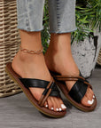 Criss Cross Flat Slippers