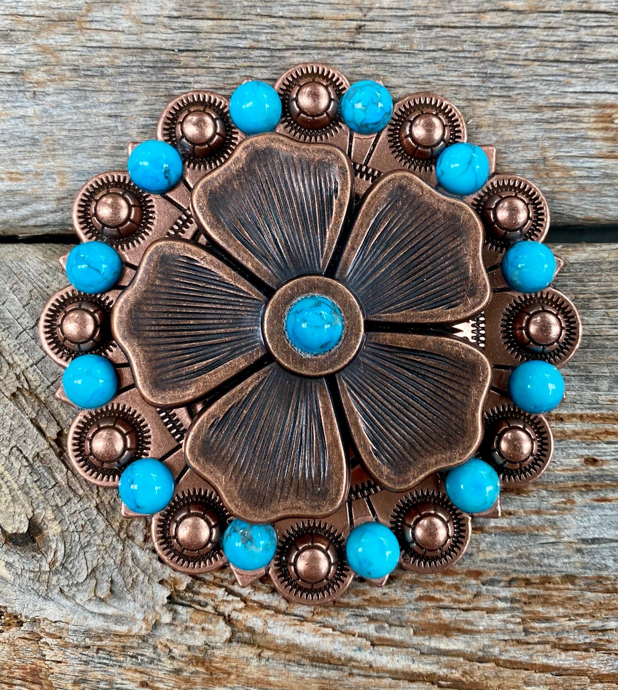 Copper Flower Turquoise Berry Jacket 