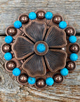 Copper Flower Turquoise Berry Jacket 