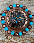 Copper Turquoise & Crystal Berry Jacket 