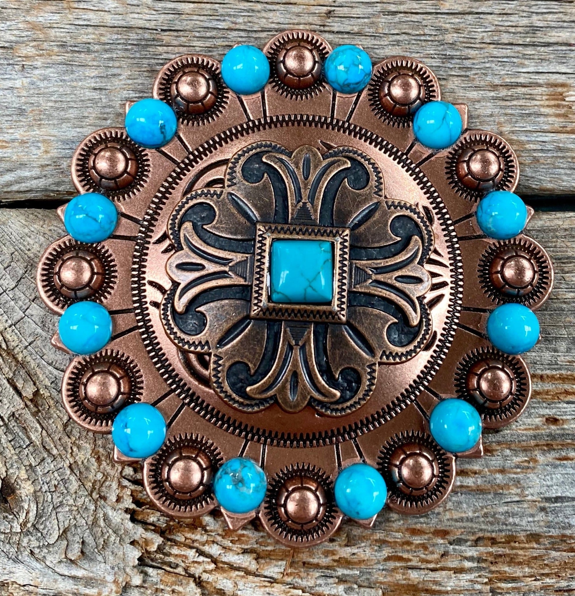 Copper Turquoise Concho Berry Jacket 