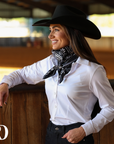 BLACK BANDANA WILD RAG