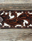 Medium Oil Bronc Noseband With Copper Dots