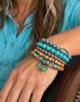 Butterfly and Fashion Turquoise Bracelet Stack