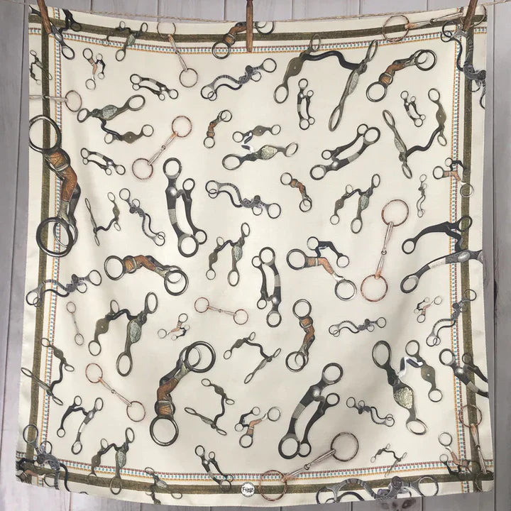 Bits Long Scarf - Bone