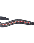 ExionPro Elegant Soft Padded Hyacinth, Light Rose Colored Crystal Browband