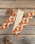 Brown and Cream Western Skinny Mini Wild Rag Scarf / Cowgirl Necktie 