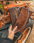 The Hazy Elva Wallet (Brown Leather ) a Haute Southern Hyde by Beth Marie Exclusive