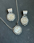 Sterling Silver Buffalo Nickel Pendant – Rope Border – Artist Jason Ogg