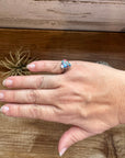 Heart Ring - Size 6 -Dahlia ring and sterling silver II