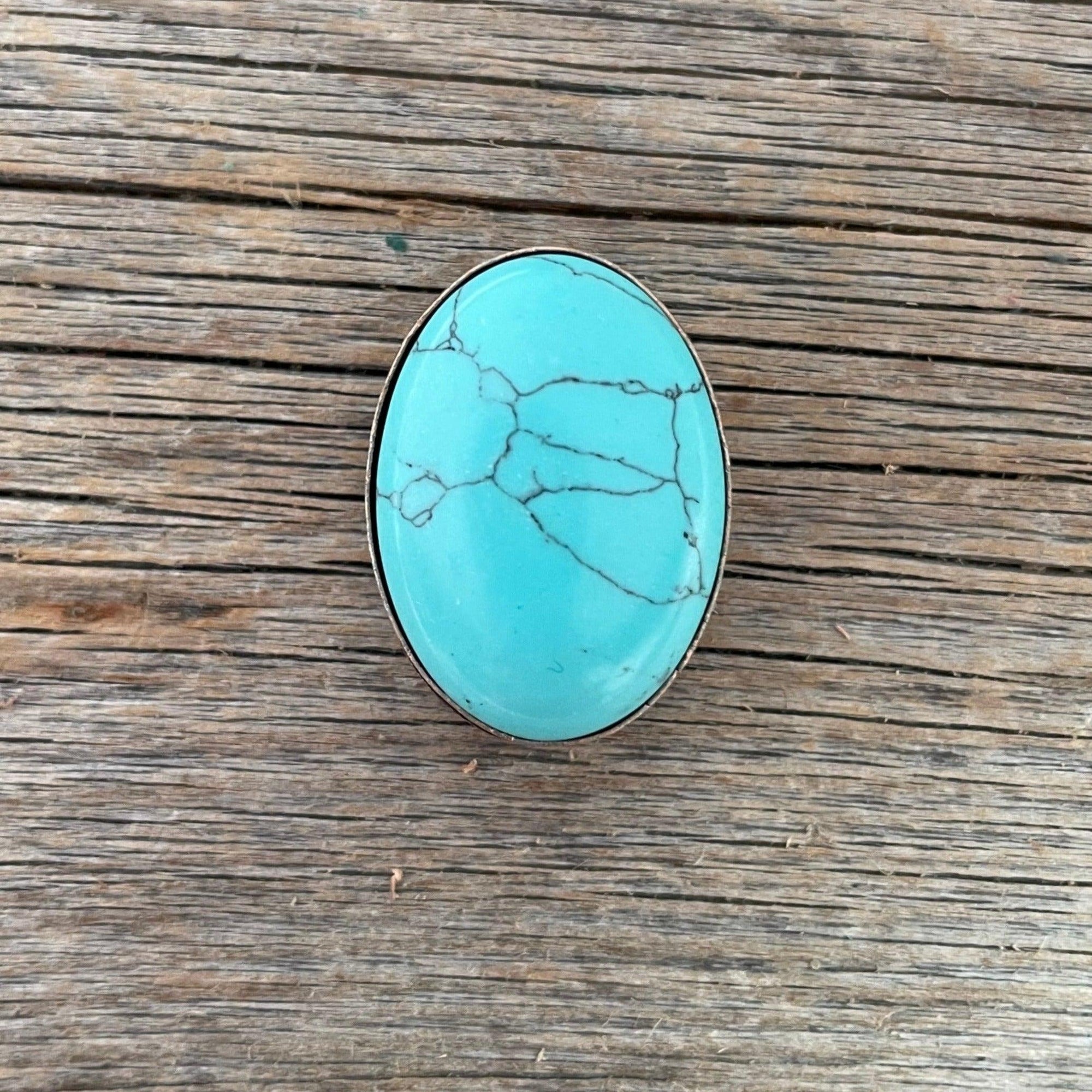 Turquoise Cabochon Western Concho 1" CABTQ