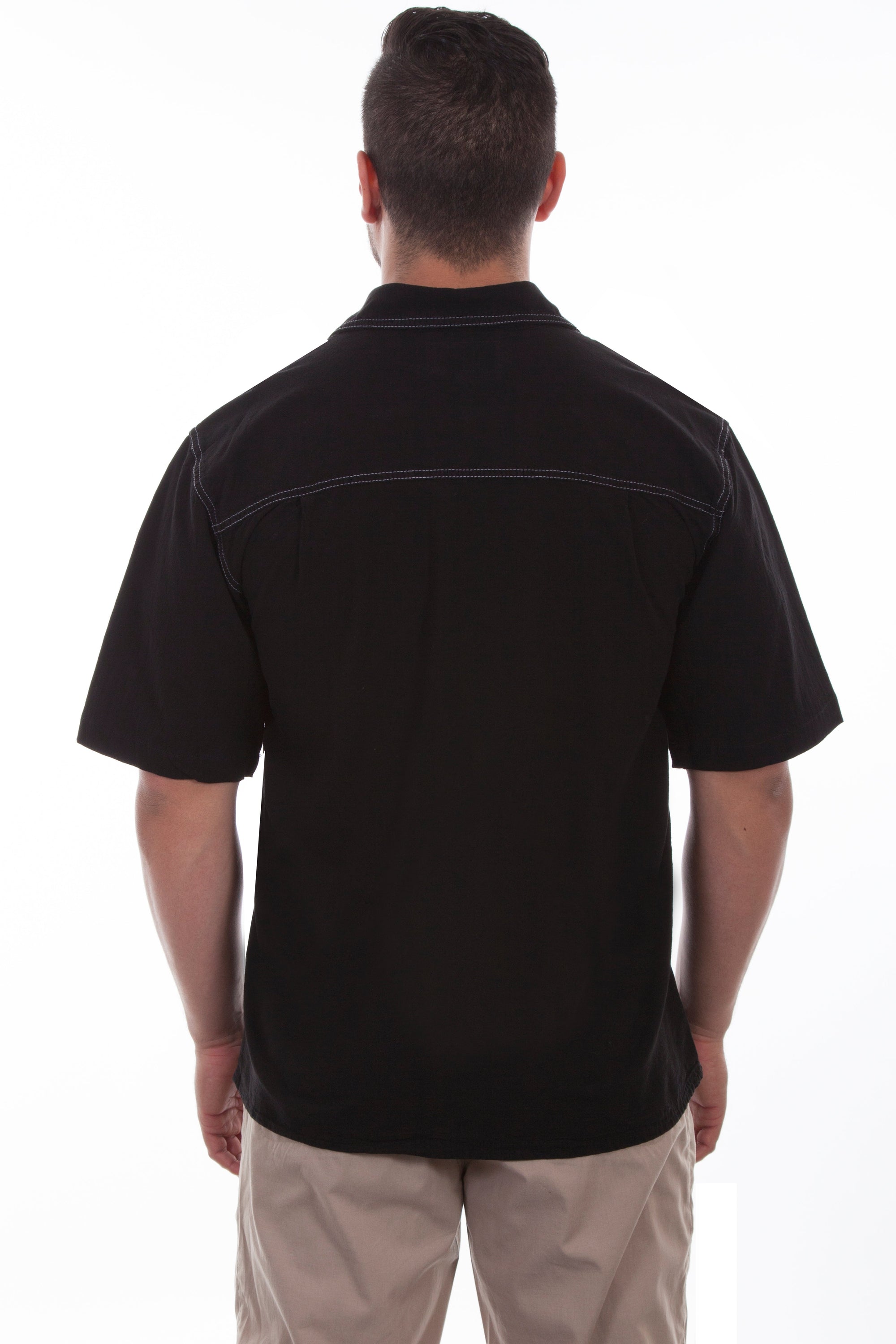 S/s Men's Contrast Stitch Shirt - CM6S