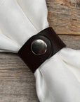 Bright Silver Red/White/Blue Crystal Concho Napkin Ring 