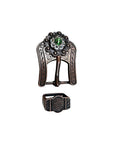 Copper Fern, Clear Crystal Conchos Sizes from 1"-3" and Buckles