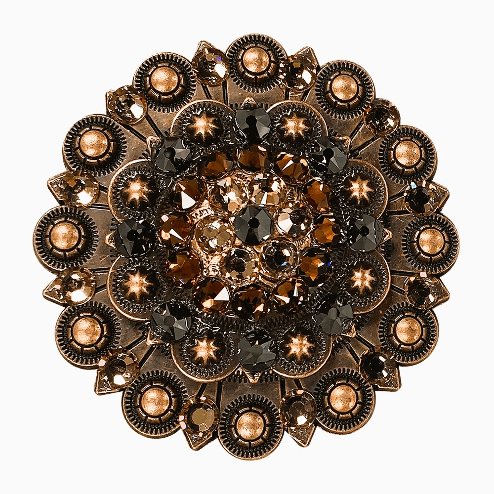 Jet Champagne &amp; Topaz European Crystal Copper Berry Jacket