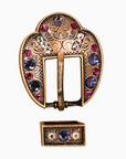 Copper Fuchsia - AB - Lilac Crystal Conchos Sizes from 1"-3" and Buckles