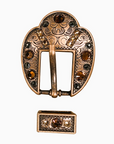 Copper Jet - Champagne - Topaz - Crystal Conchos Sizes from 1"-3" and Buckles