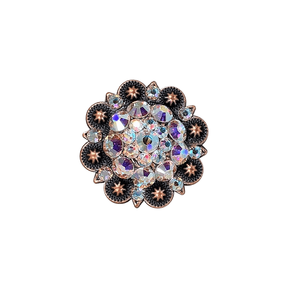 AB Copper 1.5" European Crystal Concho