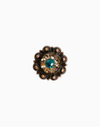 Copper Teal, Champagne Crystal Conchos Sizes from 1"-3" and Buckles